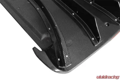 DarwinPro DBA/EBA NSM Style Forged Carbon Fiber Rear Diffuser with LED Light Nissan GTR R35 2012-2022 - FGCF3505NSMO.RD FGCF3505BKSS.RDCRD